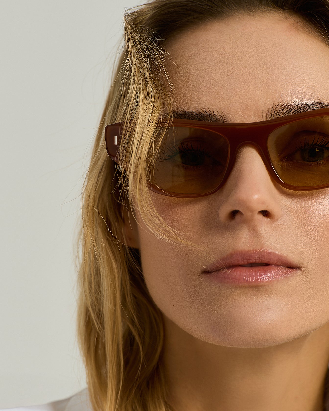 Kiton Sunglasses Cat-Eye Sonnenbrille honig orange