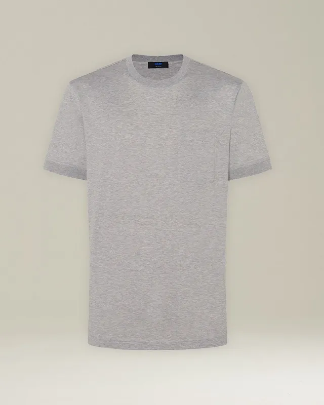 Kiton Trousers/Skirts T-SHIRT JERSEY T-Shirt Baumwolle Tasche