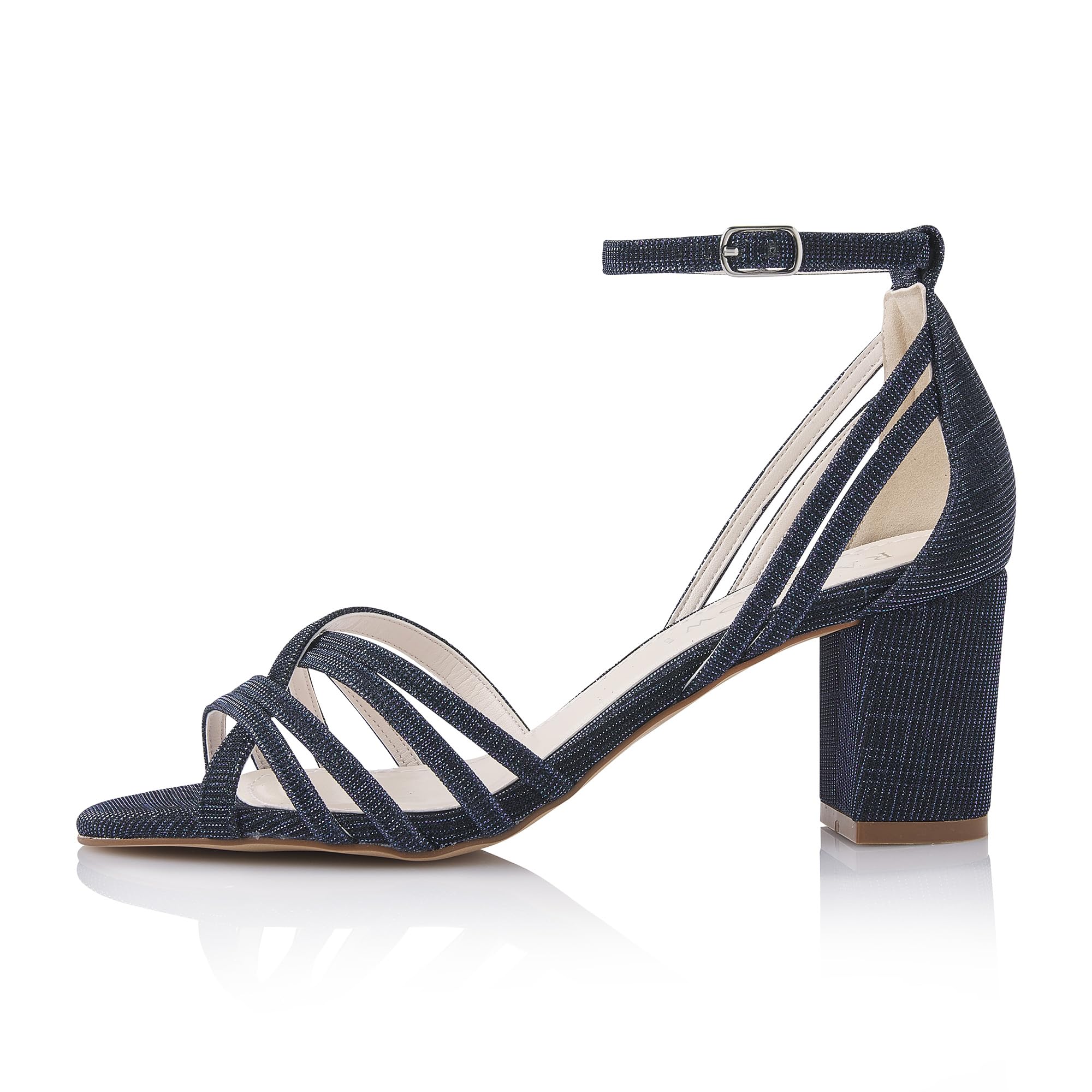 Rainbow Club Jayne Navy Sandalette Metallic 6,5 cm Absatz