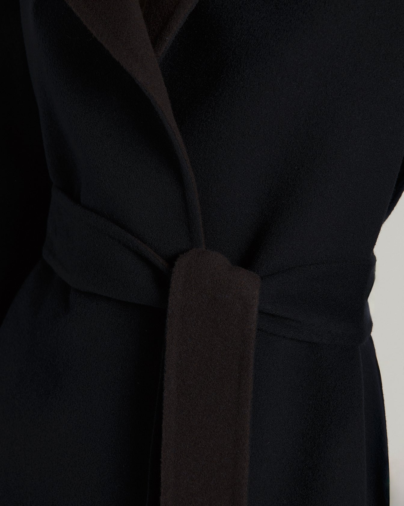 Kiton Belts Blue Cashmere Wrap Coat Mantel Gr.40 Gürtel