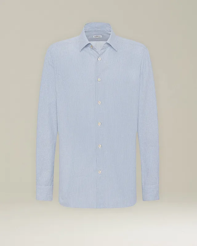 Kiton Shirts Baumwollhemd Gestreift Gr. 40