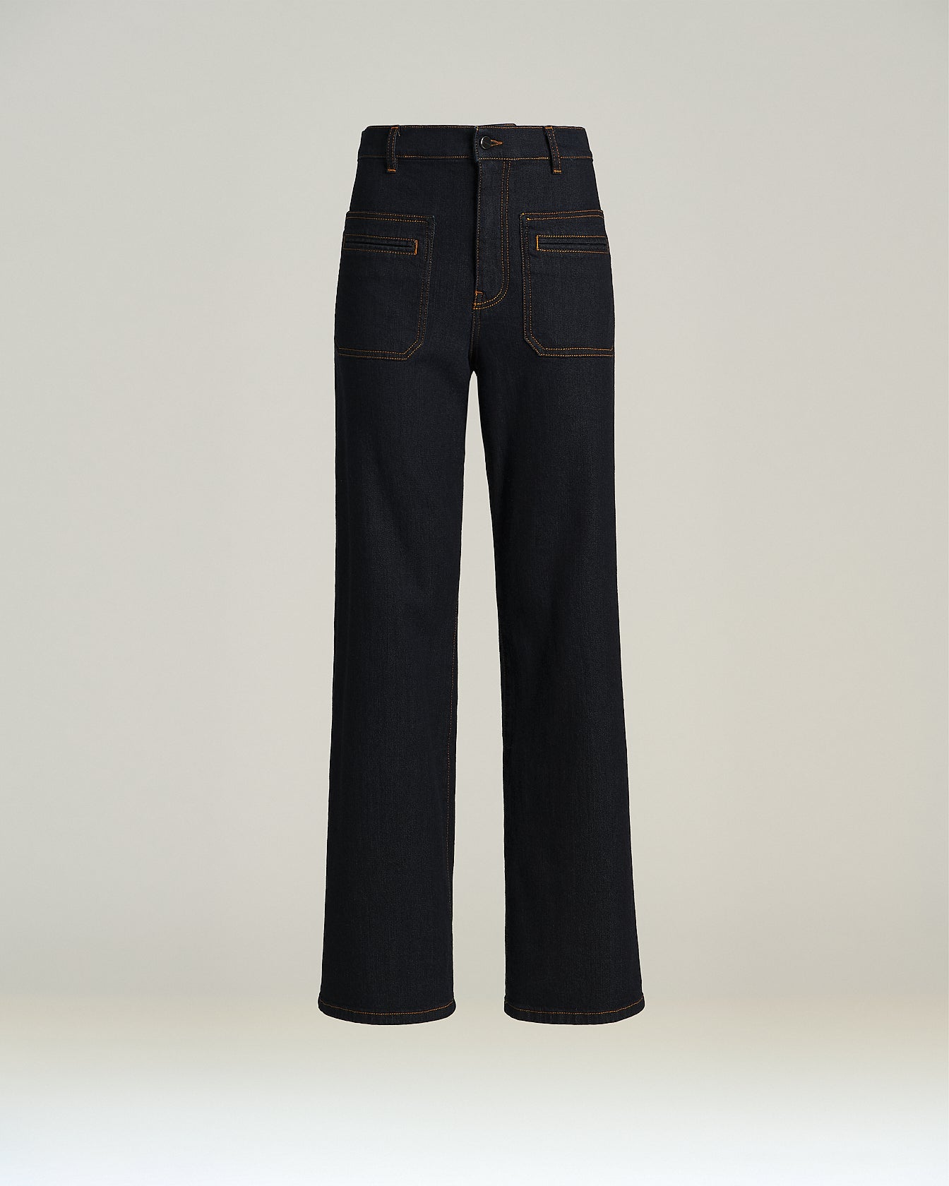 Kiton Trousers Dark Blue Cotton Hose Gr.44 Denim Stretch