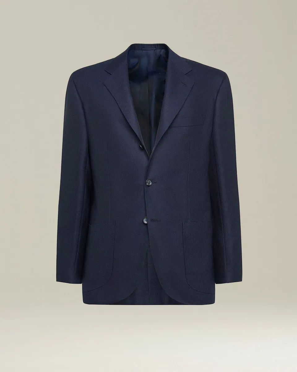 Kiton Jackets Giacca Cashmere Sakko Navy Kaschmir