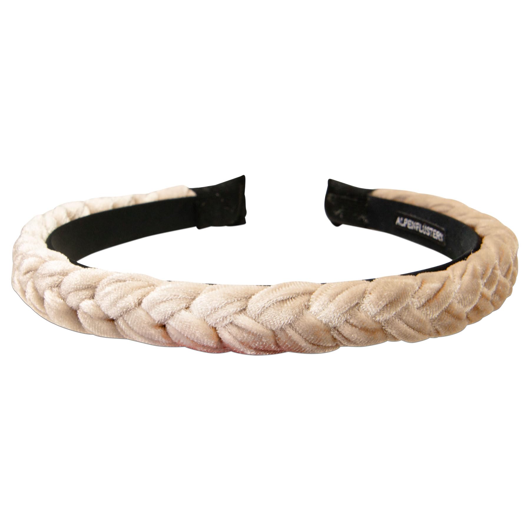 Alpenflüstern Samt ADV160 Haar-Reif beige-braun schmal