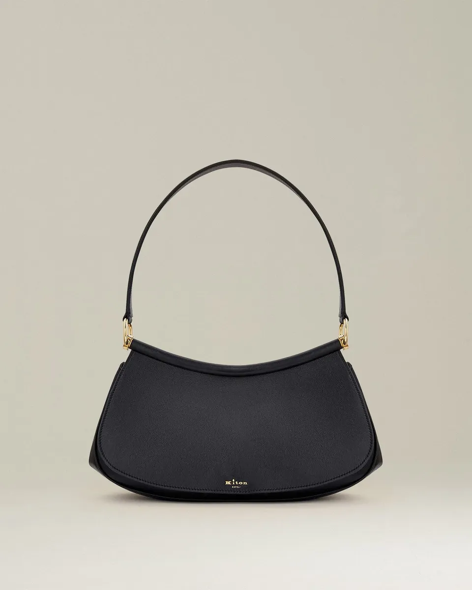 Kiton Bags Aria Handtasche Kalbsleder Henkel Zip 31cm