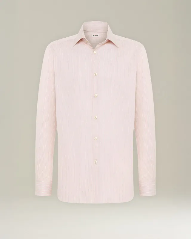 Kiton Striped Cotton Shirt Hemd Gestreift Baumwolle Gr.40