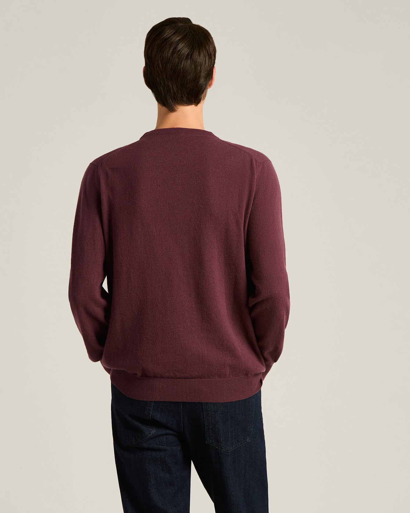 Kiton Knitwear Cashmere Pullover bordeaux Rundhals