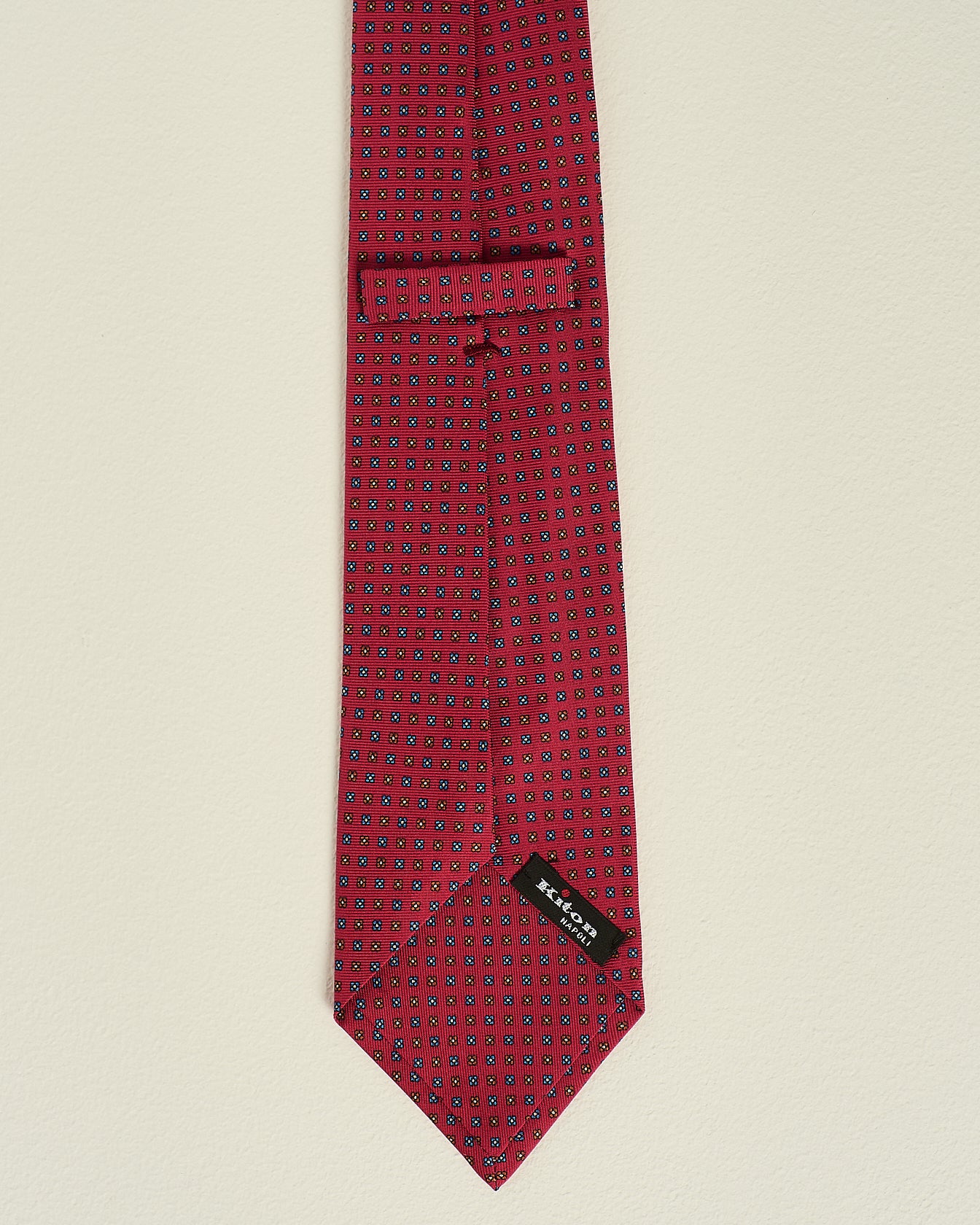 Kiton Patterned Silk Tie Seidenkrawatte TU gemustert