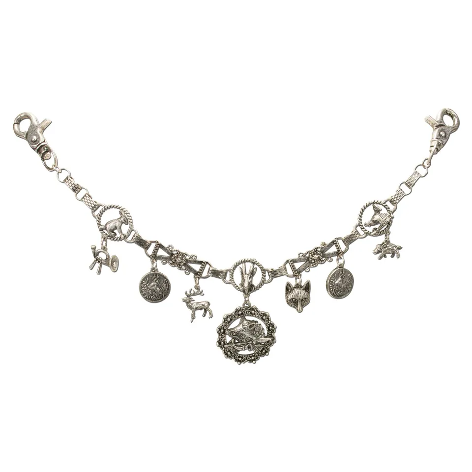 Alpenflüstern DAHEIM Charivari Anton HCH016 Kette antik-silber 36cm