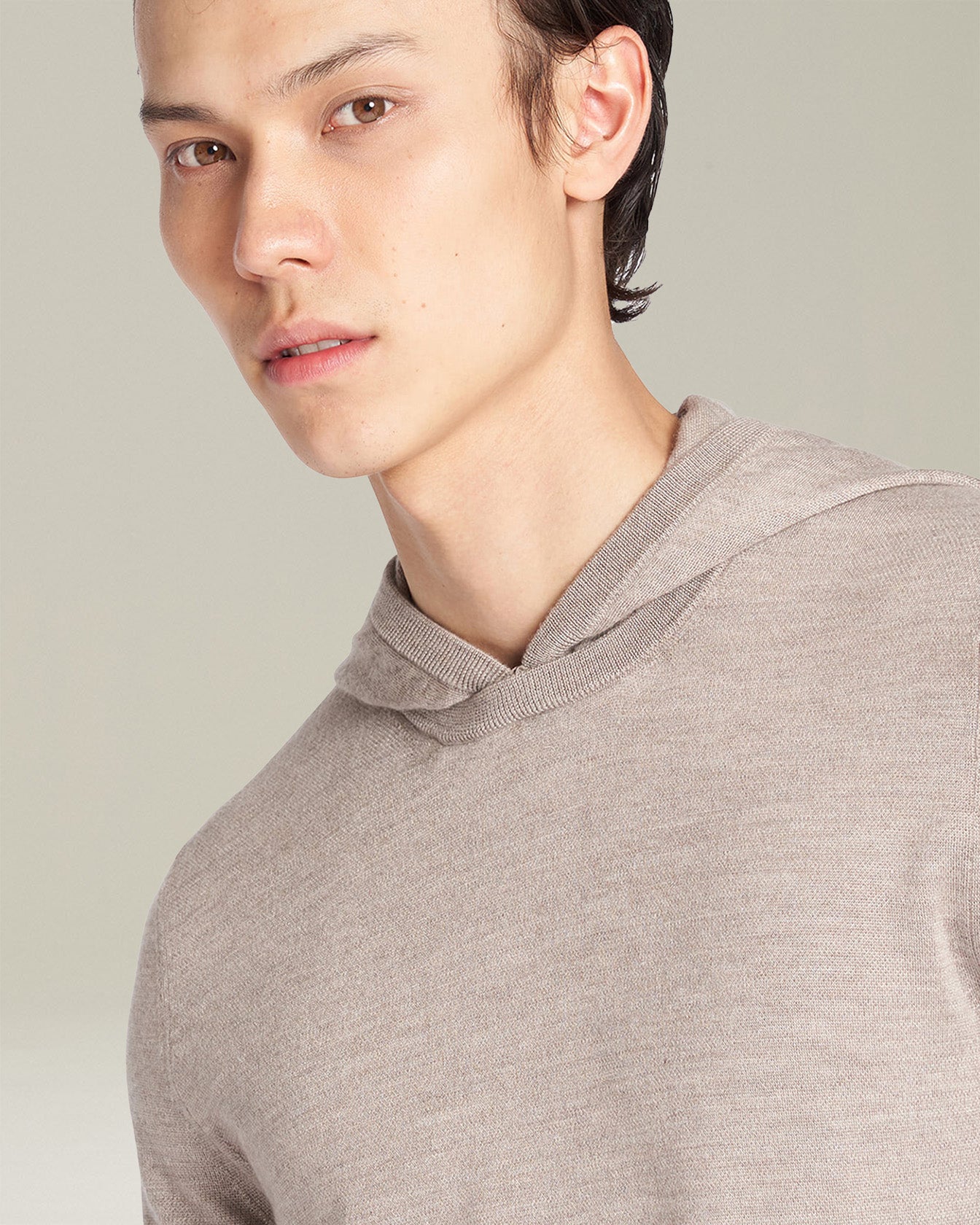 Kiton Knitwear Maglia Kapuzenpullover Beige Cashmere