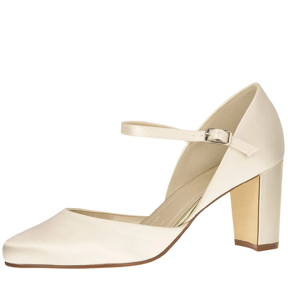 Rainbow Club Timeless Collection Yasmin Pumps Ivory Satin 7 cm
