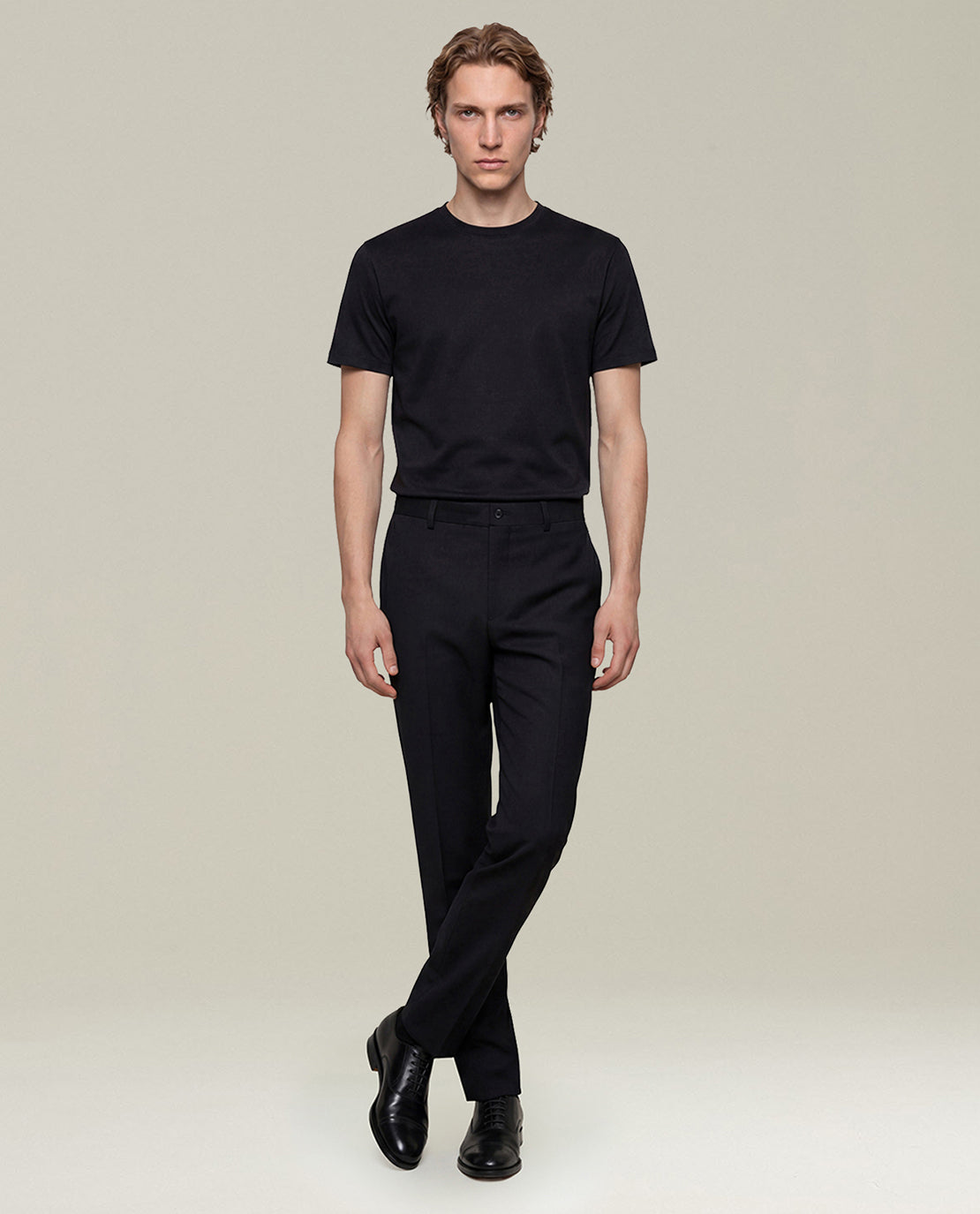 Kiton 150S Wolle Anzughose schwarz Größe 50