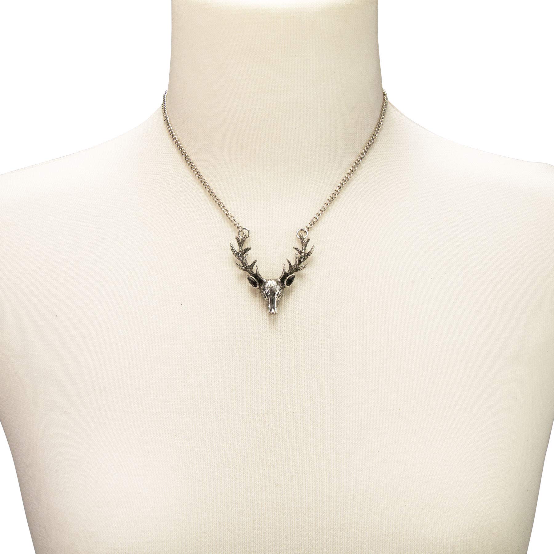 Alpenflüstern DHK257 Trachtenkette Hirsch antik-silber