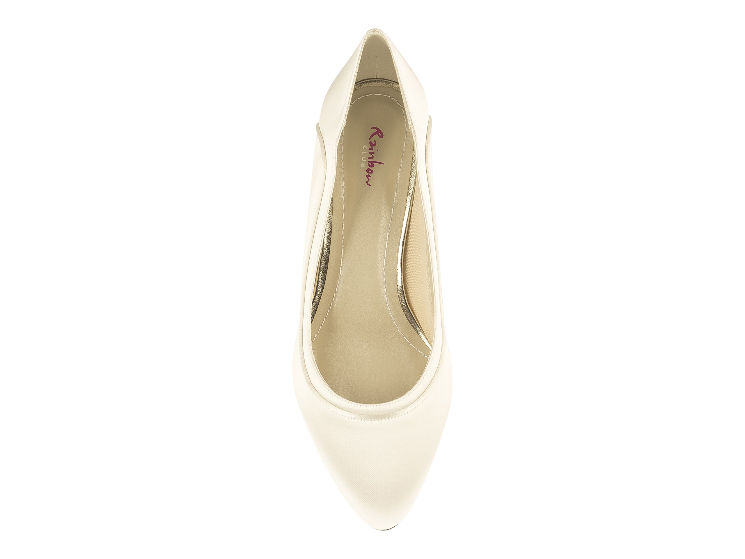 Rainbow Club Hollie Pumps ivory Satin 5 cm Absatz