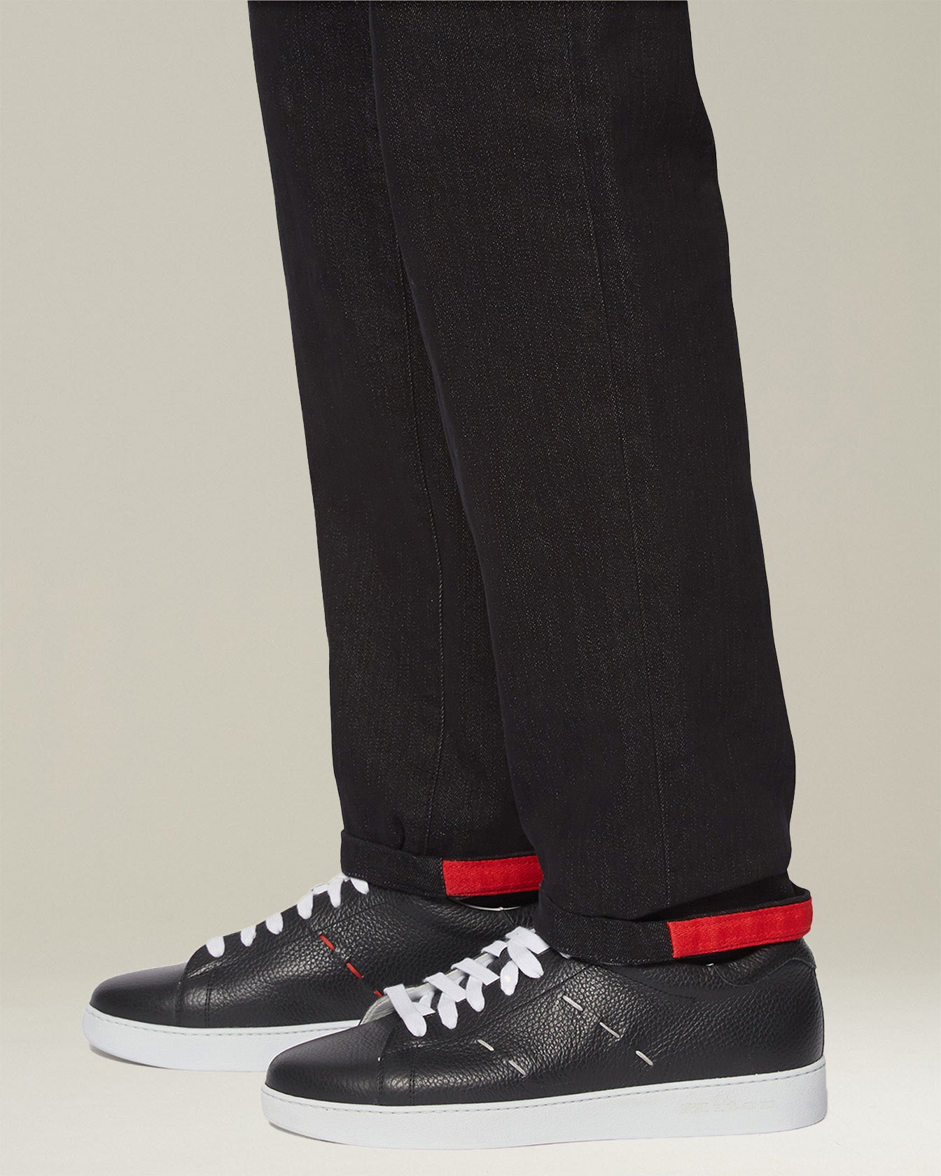 Kiton Leather Stitching Sneakers Ledersneaker 42