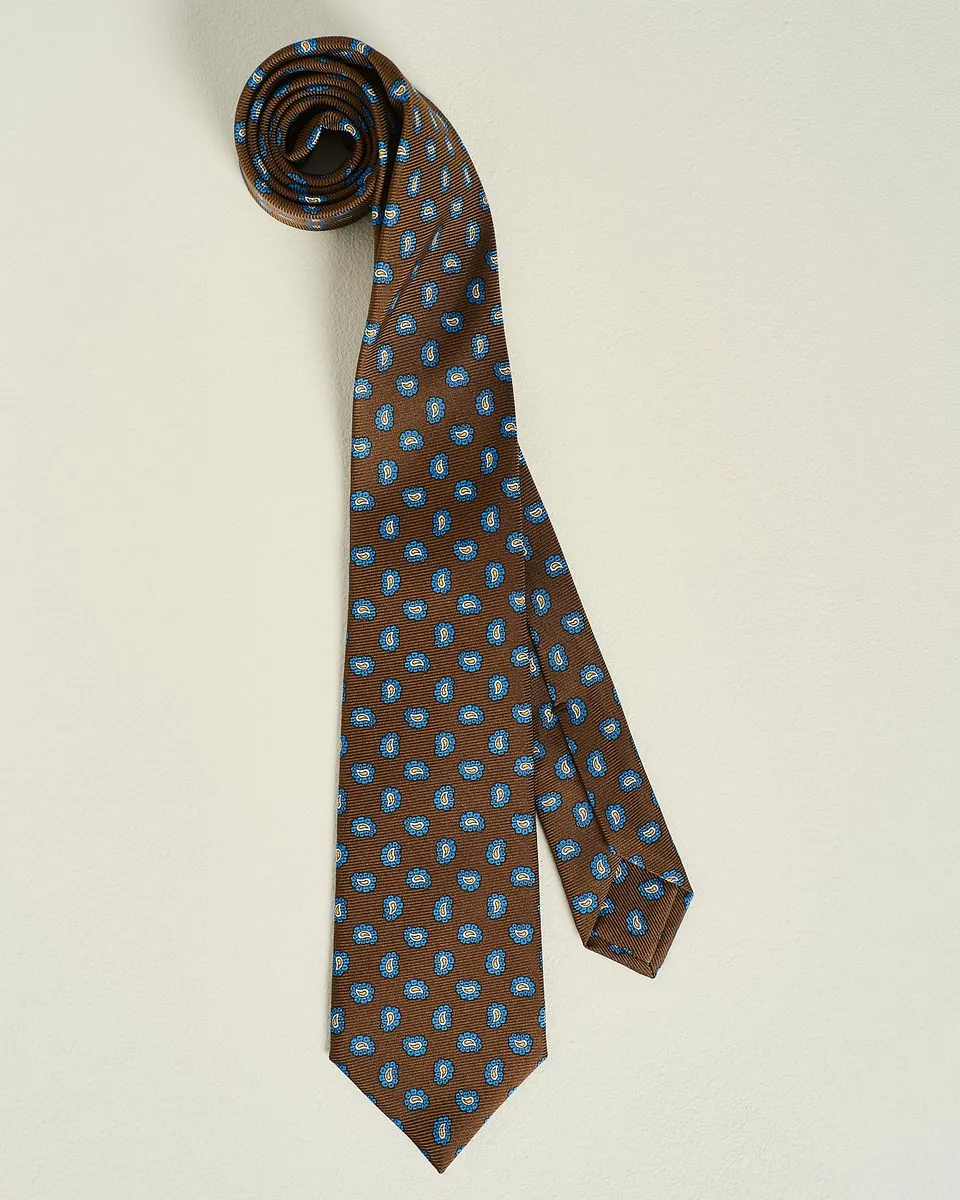 Kiton Patterned Silk Krawatte Seide Gemustert TU