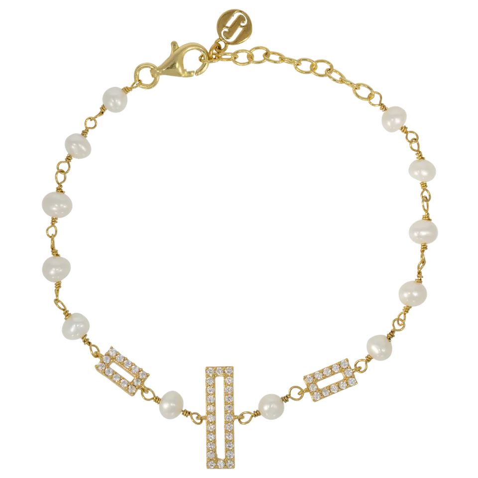 Juvelan Picturesque Armband mit Perlen und Kristall