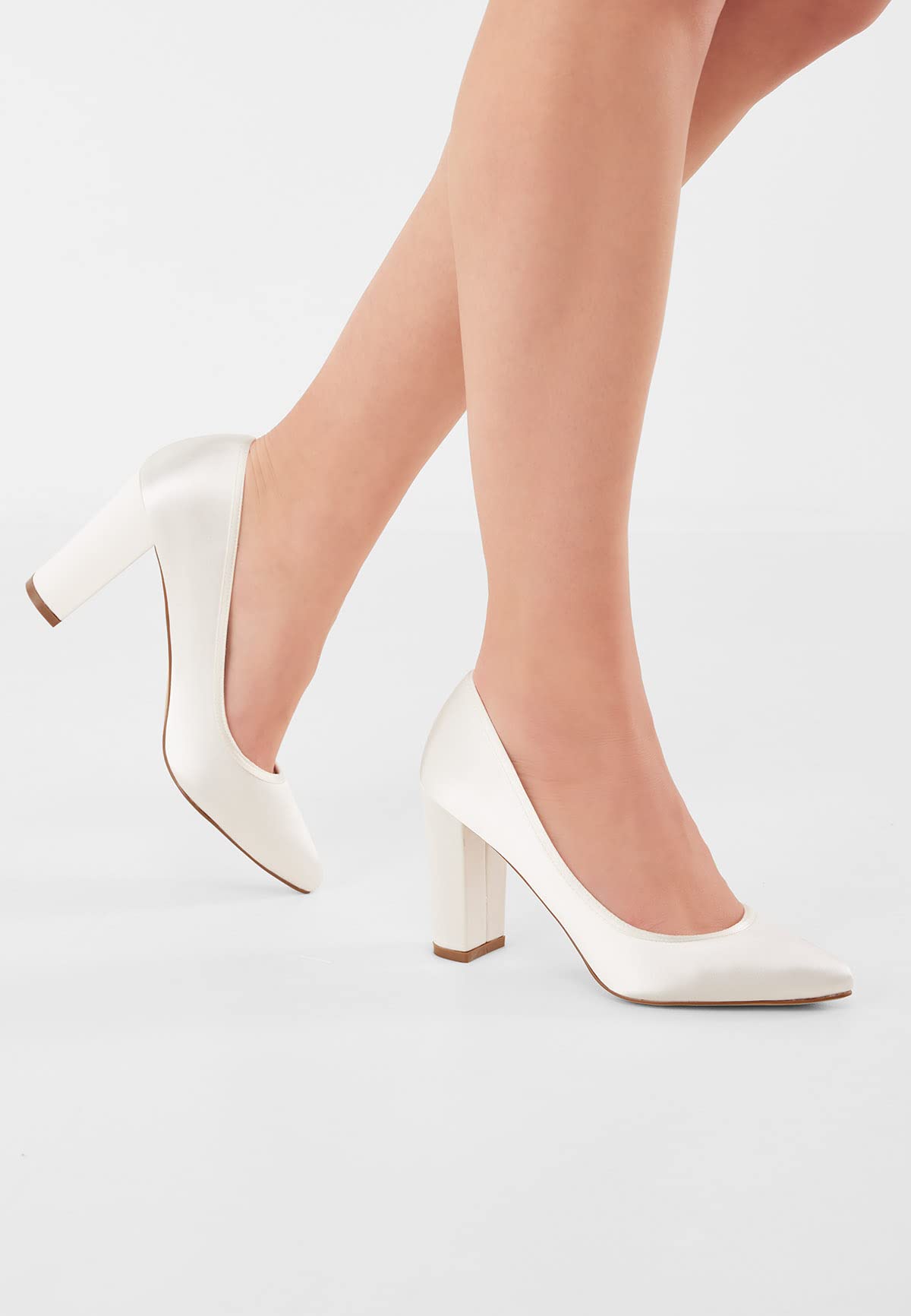 Rainbow Club Timeless Collection Kenza Pumps Ivory 8,5 cm Blockabsatz