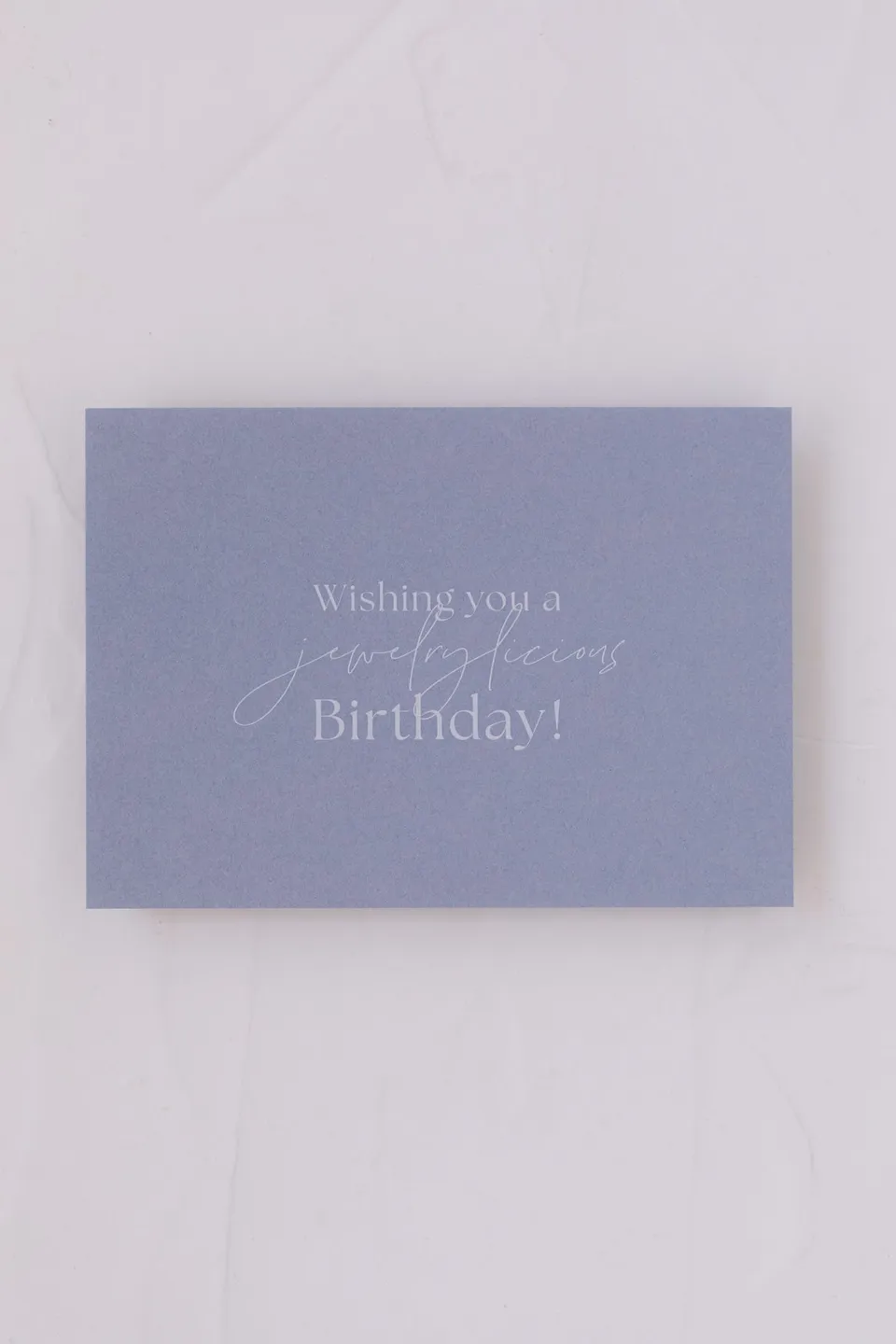 Juvelan Jewelrylicious Postkarte Geburtstagskarte Blau