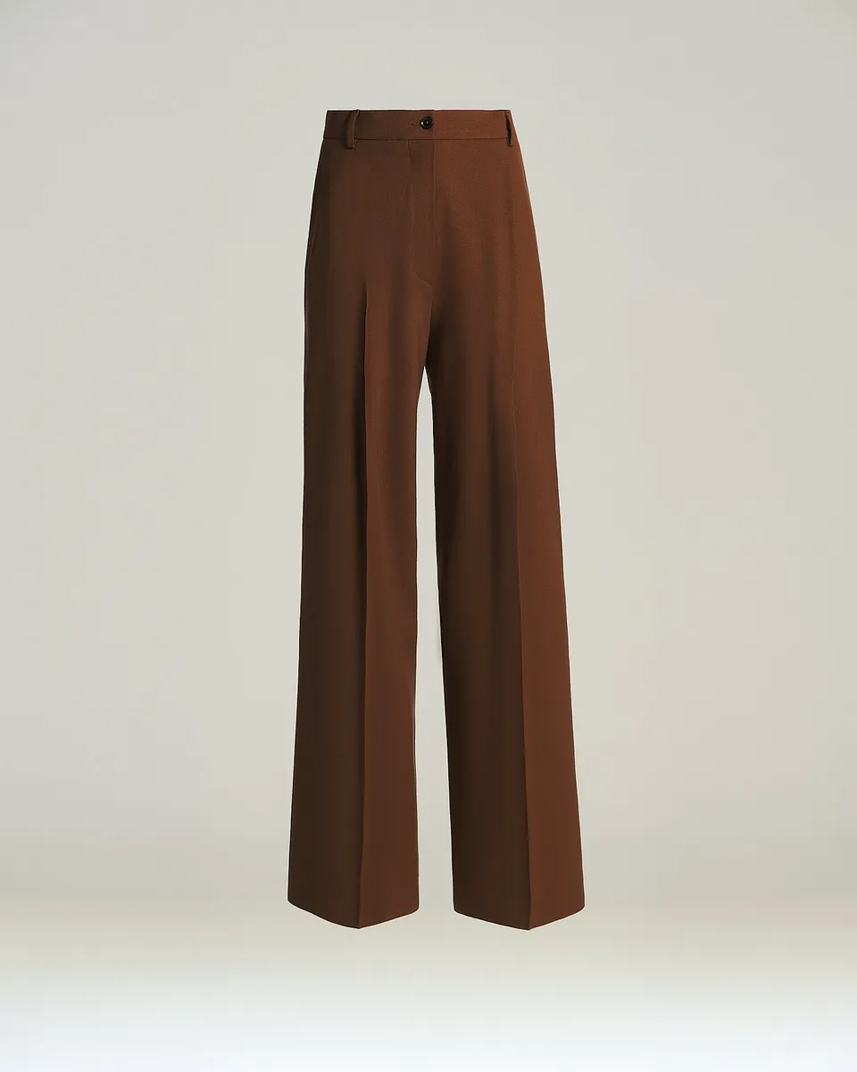 Kiton Trousers Wollhose Virgin Wolle Braun Gr. 42
