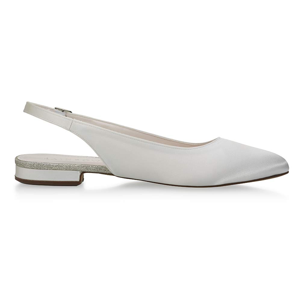 Rainbow Club Essentials Alise Ivory Satin Slingback Gr. 37