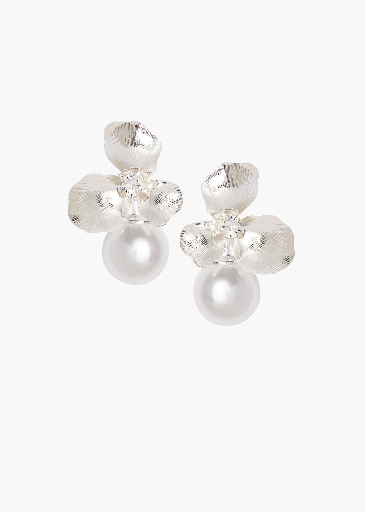 Elizabeth Bower Royal Orchid Perlen Ohrstecker Gold