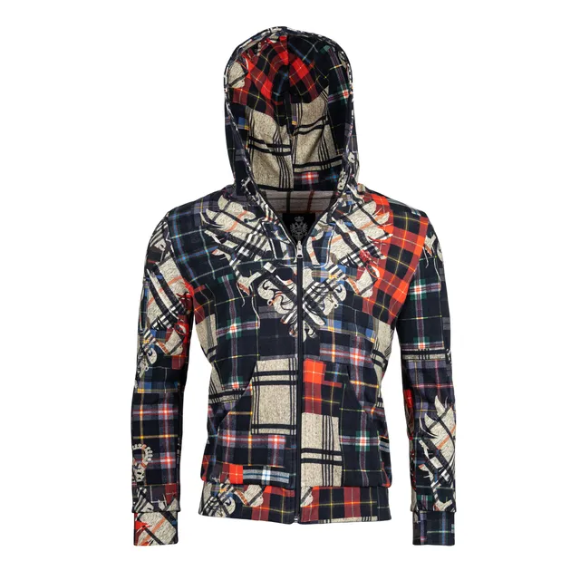 Rettl MEN Zip-Hoodie Wende-Kapuzenjacke Jersey