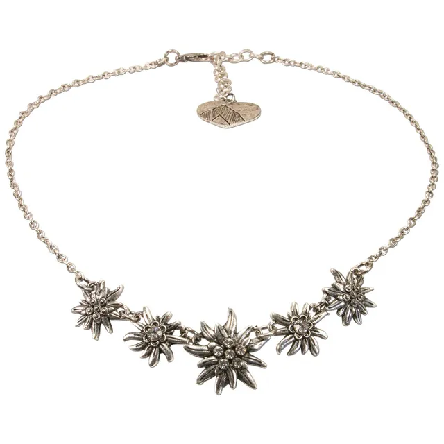 Alpenflüstern DAHEIM Edelweiss Symphonie Dirndlkette Silber