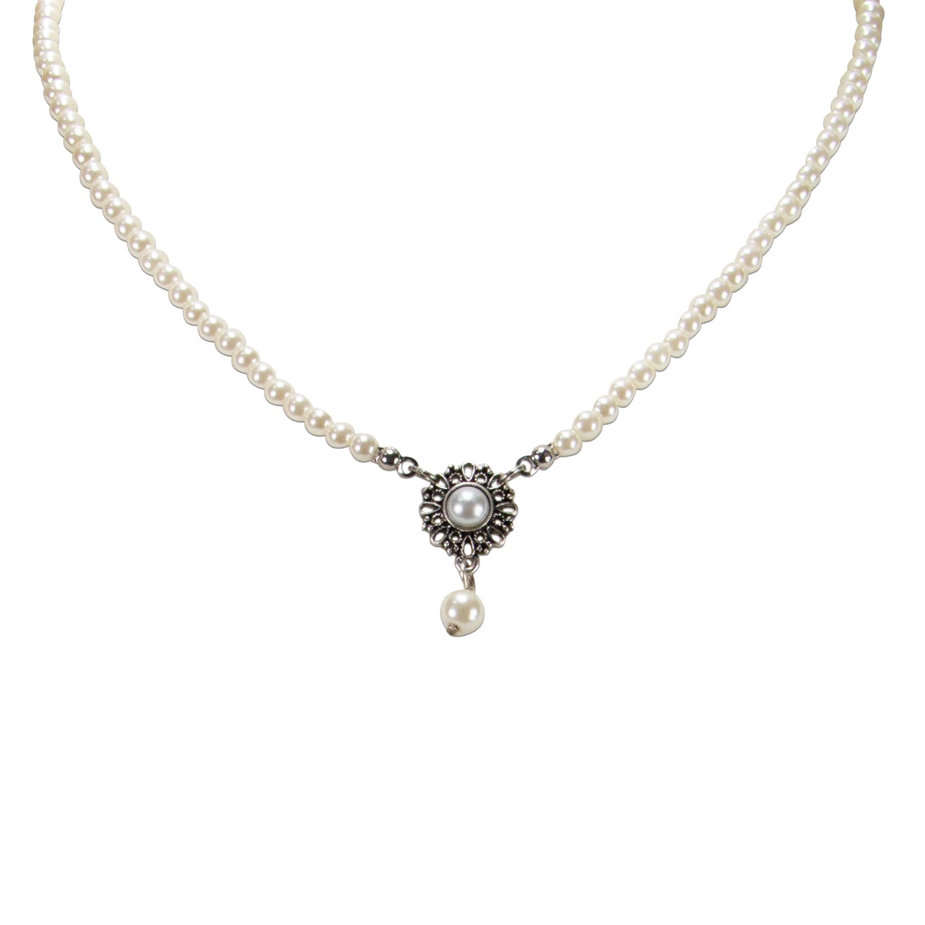 Alpenflüstern Helena DHK318 Dirndlkette creme-weiß Perlen