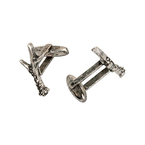 Alpenflüstern DAHEIM API053 Manschettenknöpfe Horn antik-silber