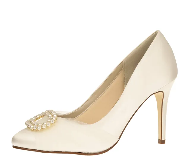 Rainbow Club Embellished Beatrice Pumps Ivory Spitze Tüll