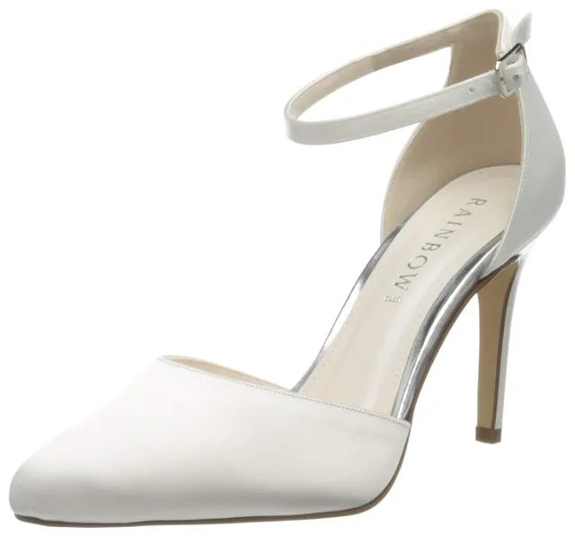 Rainbow Club Essentials Carly Pumps Satin Ivory Knöchelriemen