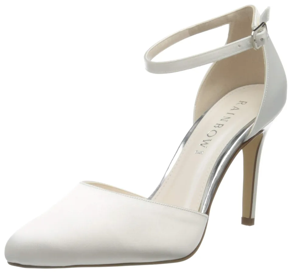 Rainbow Club Essentials Carly Pumps Satin Ivory Knöchelriemen
