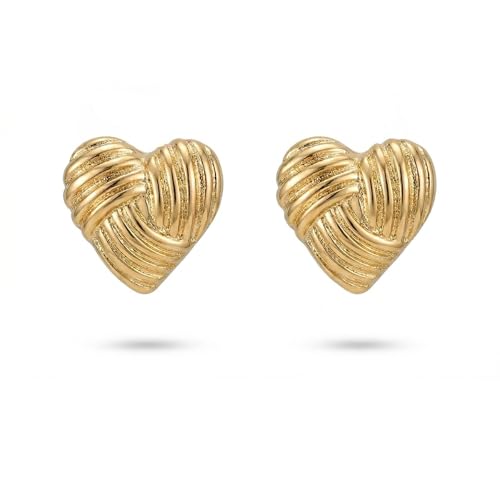 Alpenflüstern DAHEIM DOR079 Ohrstecker Knotenherz goldfarben