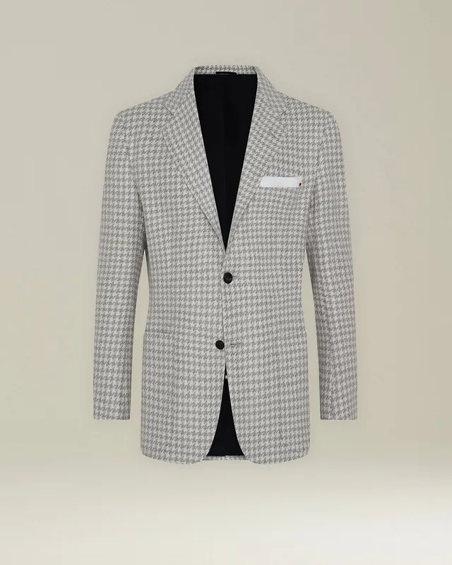 Kiton Jackets Kaschmir Blazer Hahnentritt Gr. 50