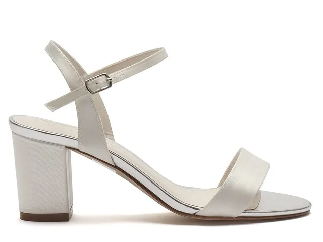 Rainbow Club Margot Braut-Sandalen 40.5 EU ivory Block
