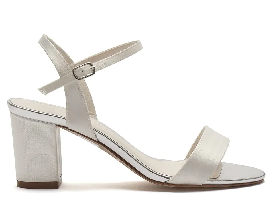 Rainbow Club Margot Braut-Sandalen 40.5 EU ivory Block