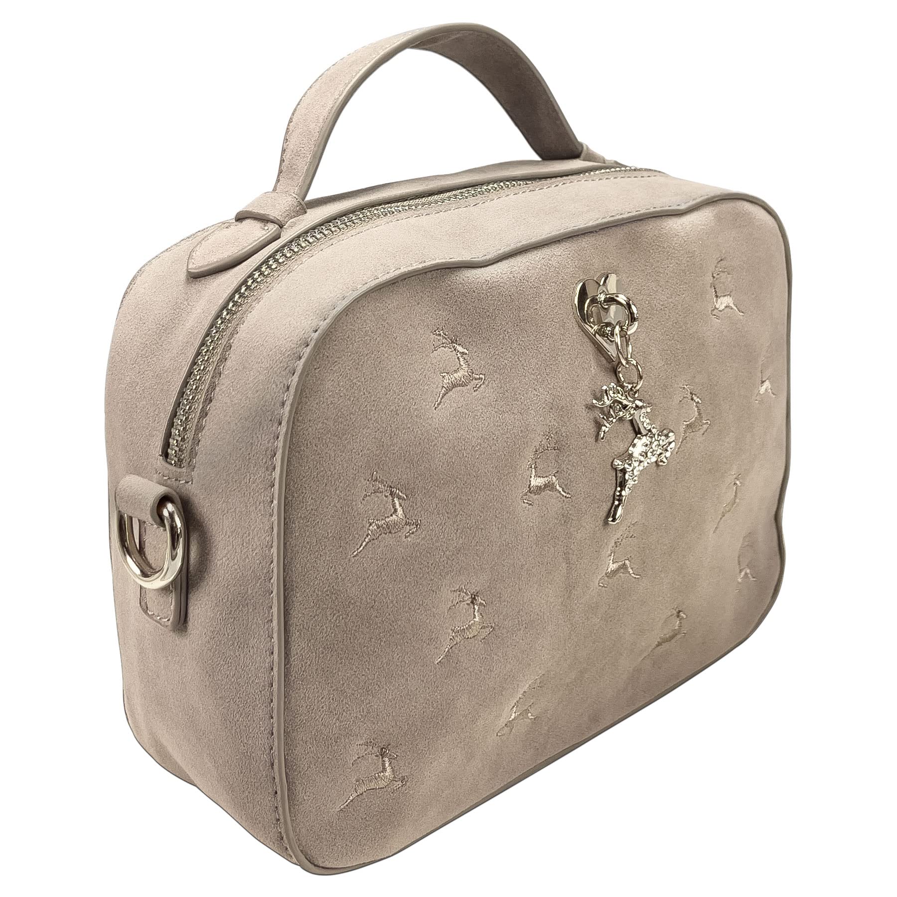 Alpenflüstern DAHEIM DTA093 Trachtentasche Hirsche taupe