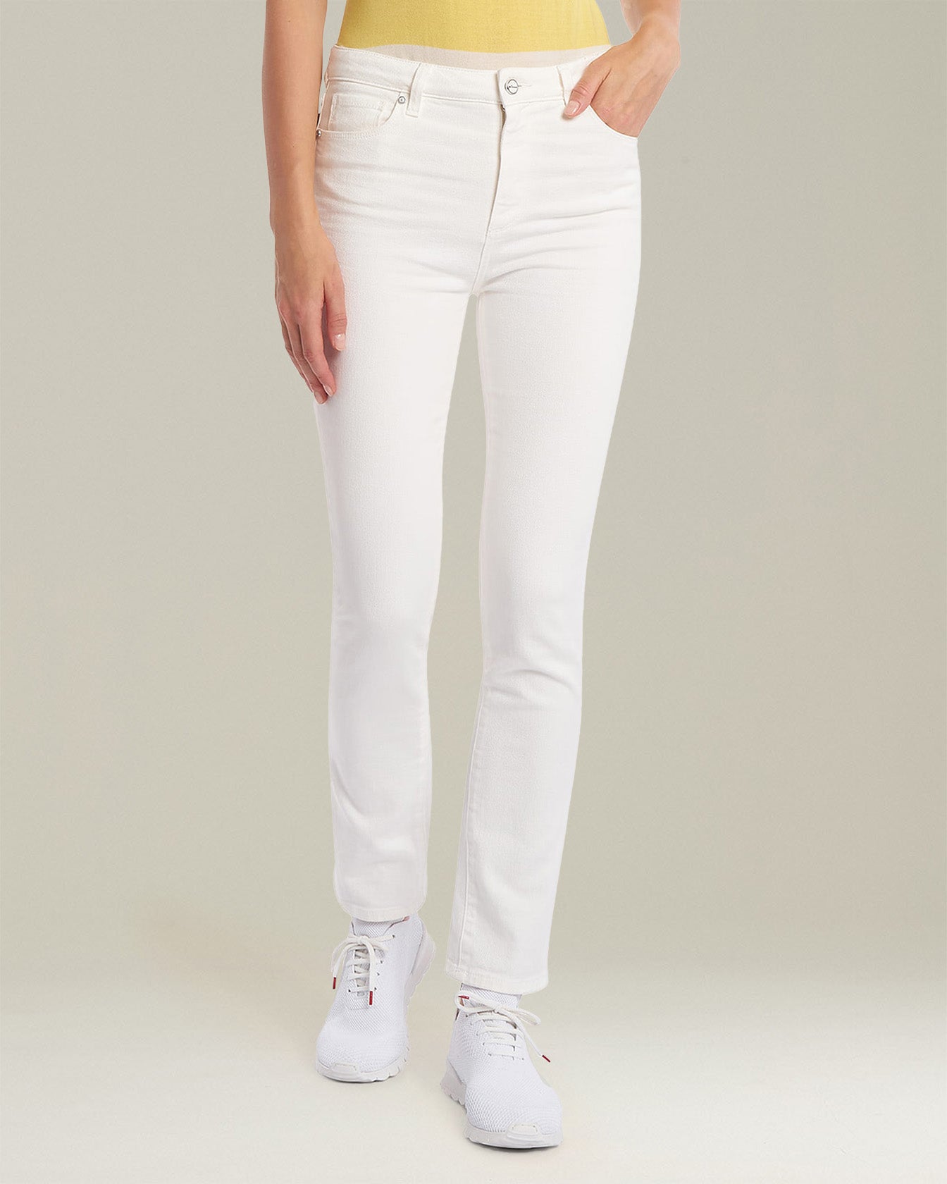 Kiton Trousers 5-Pocket Slim Jeans Baumwolle Weiß