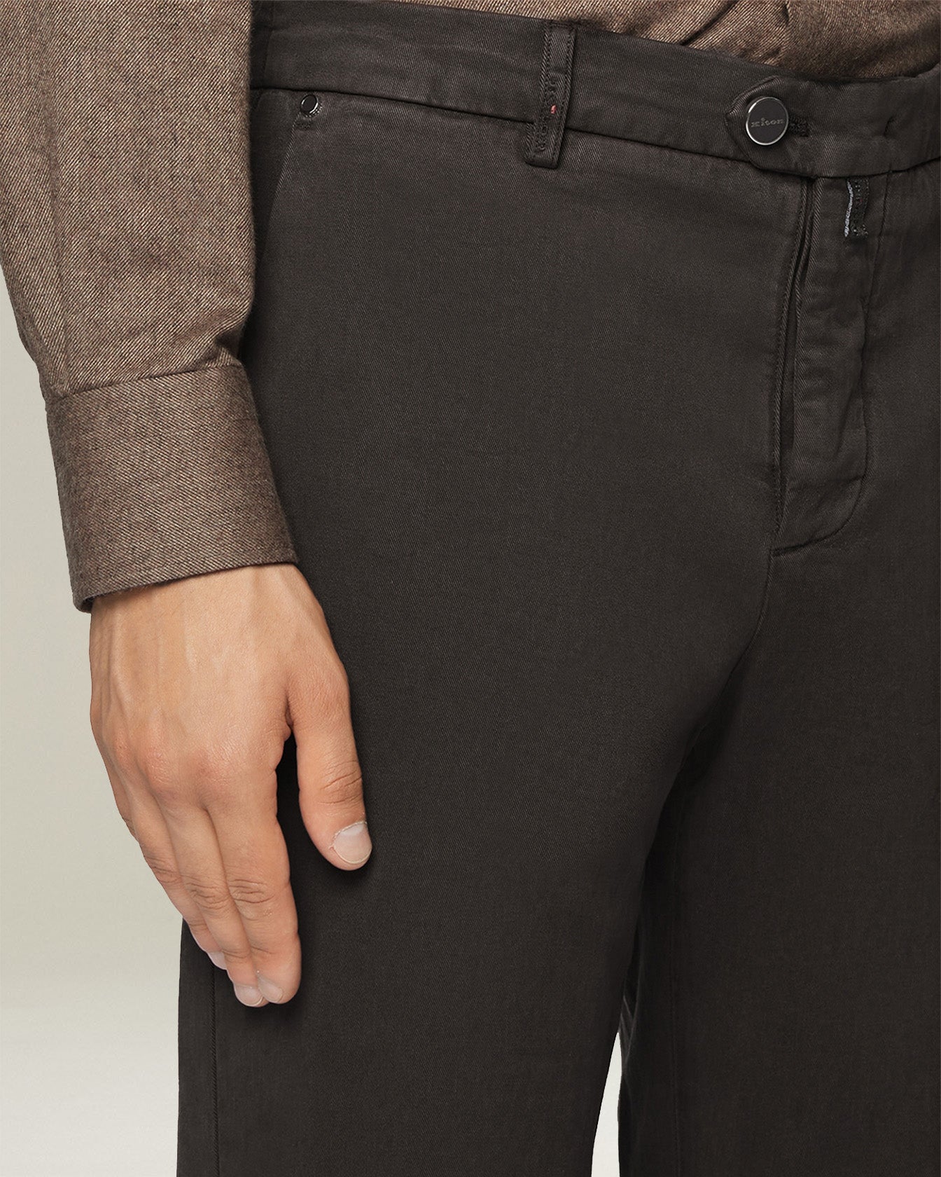 Kiton Trousers Hose Baumwolle-Lyocell Herren Chino