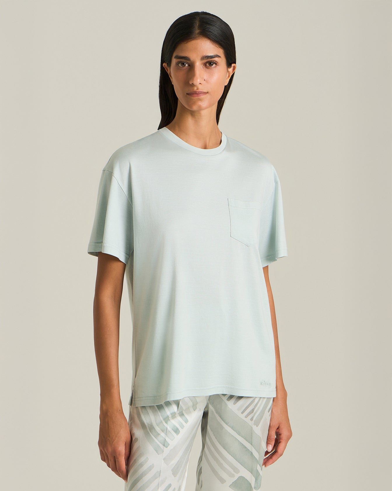 Kiton T-Shirt Seta Cotone T-Shirt Seide Baumwolle