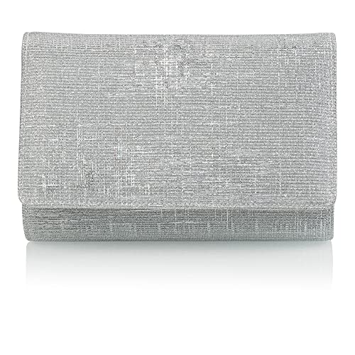 Rainbow Club Handbags Dafina Clutch Silver Kette 18cm