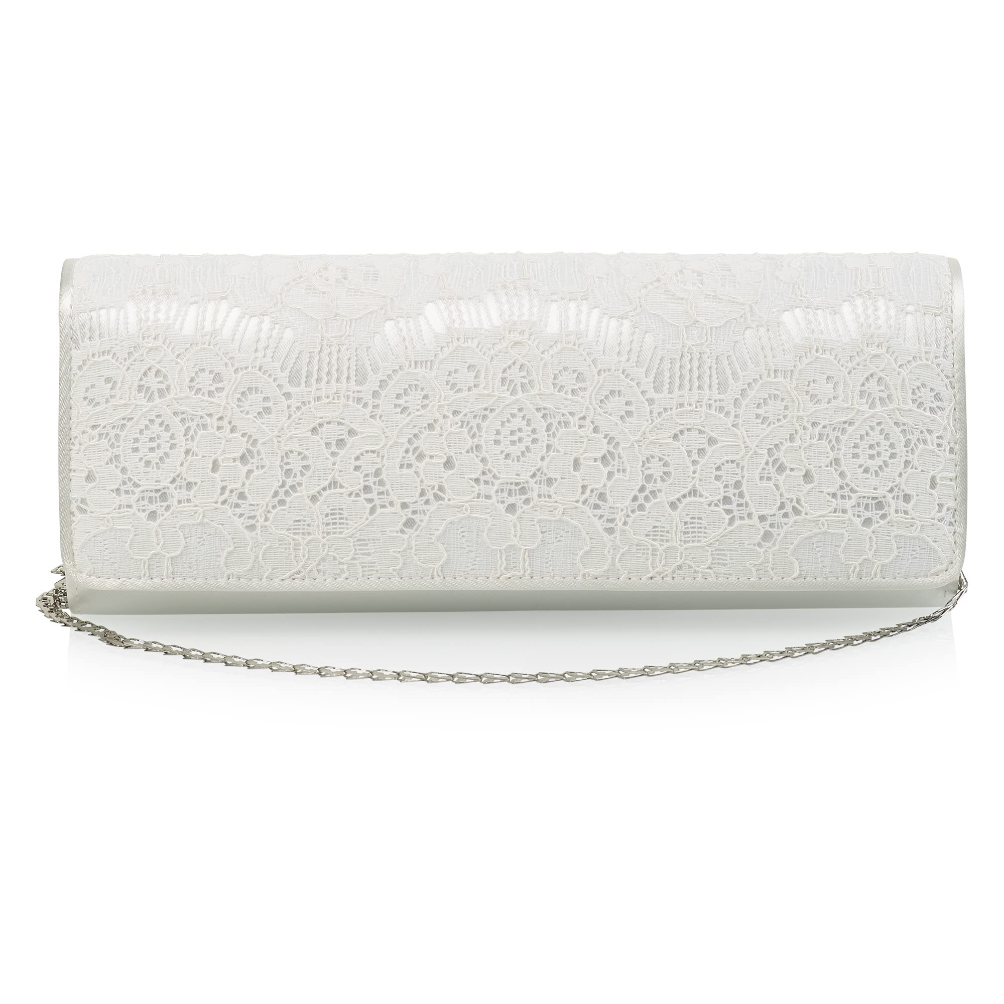 Rainbow Club Edita Brauttasche Ivory Satin Spitze