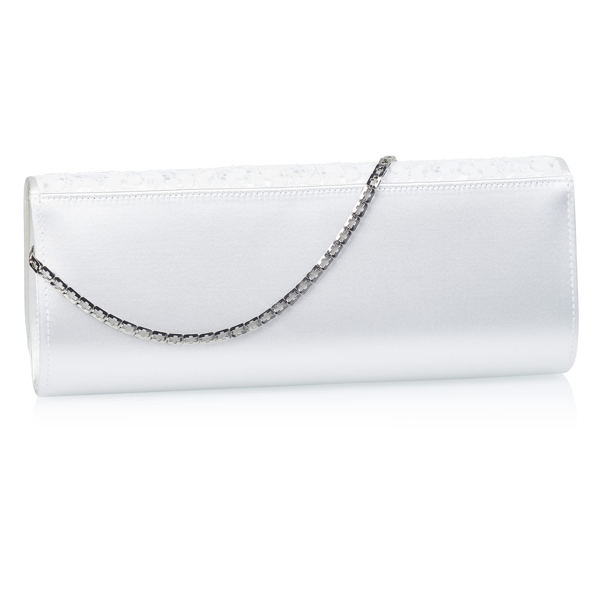 Rainbow Club Edita Brauttasche Ivory Satin Spitze