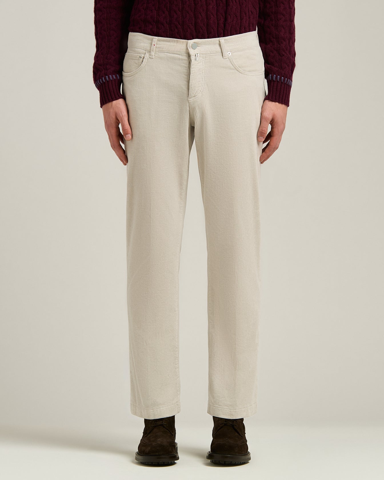Kiton Jeans Five-Pocket Corduroy Trousers Cordhose Slim Baumwolle