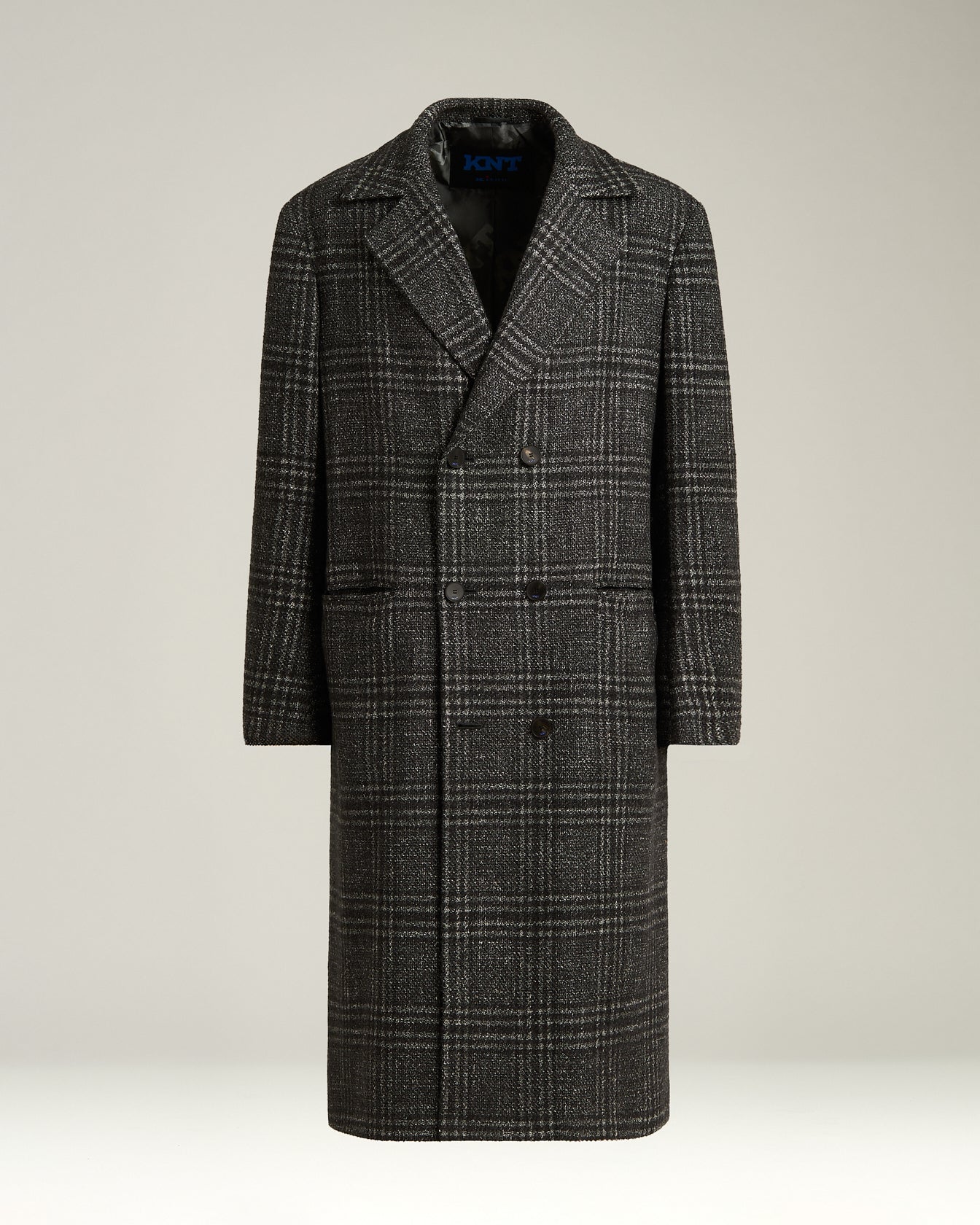 Kiton Zweireiher Mantel Wolle Kaschmir Seide Gr. 50