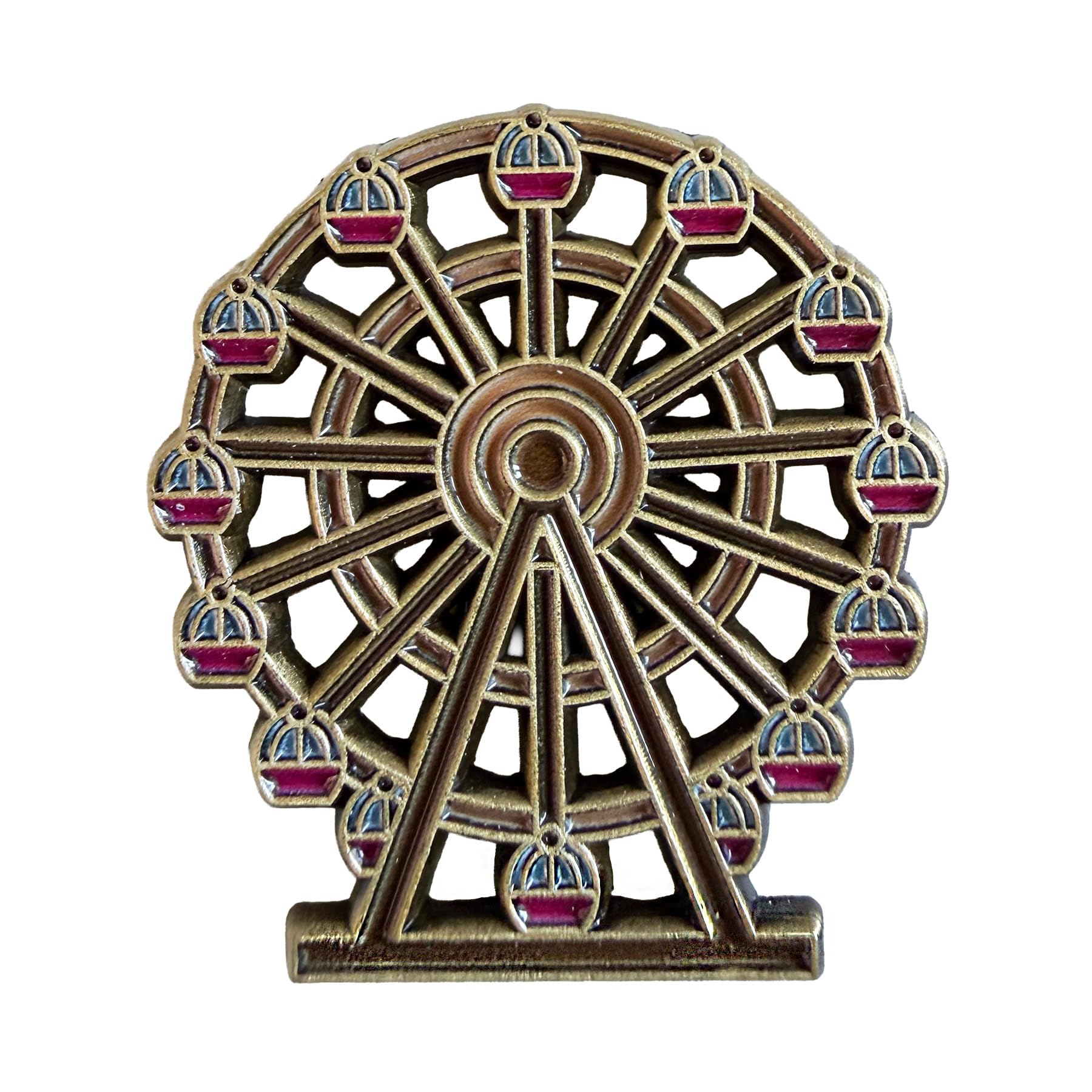 Alpenflüstern DAHEIM Schmuck API183 Anstecker Riesenrad bunt