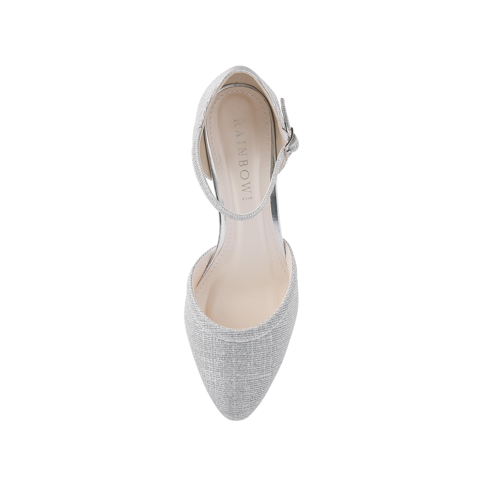 Rainbow Club Paisly Silver Pumps Metallic 5 cm Absatz