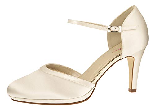 Rainbow Club Joni Brautschuhe Ivory Satin Gr. 37 Klassisch
