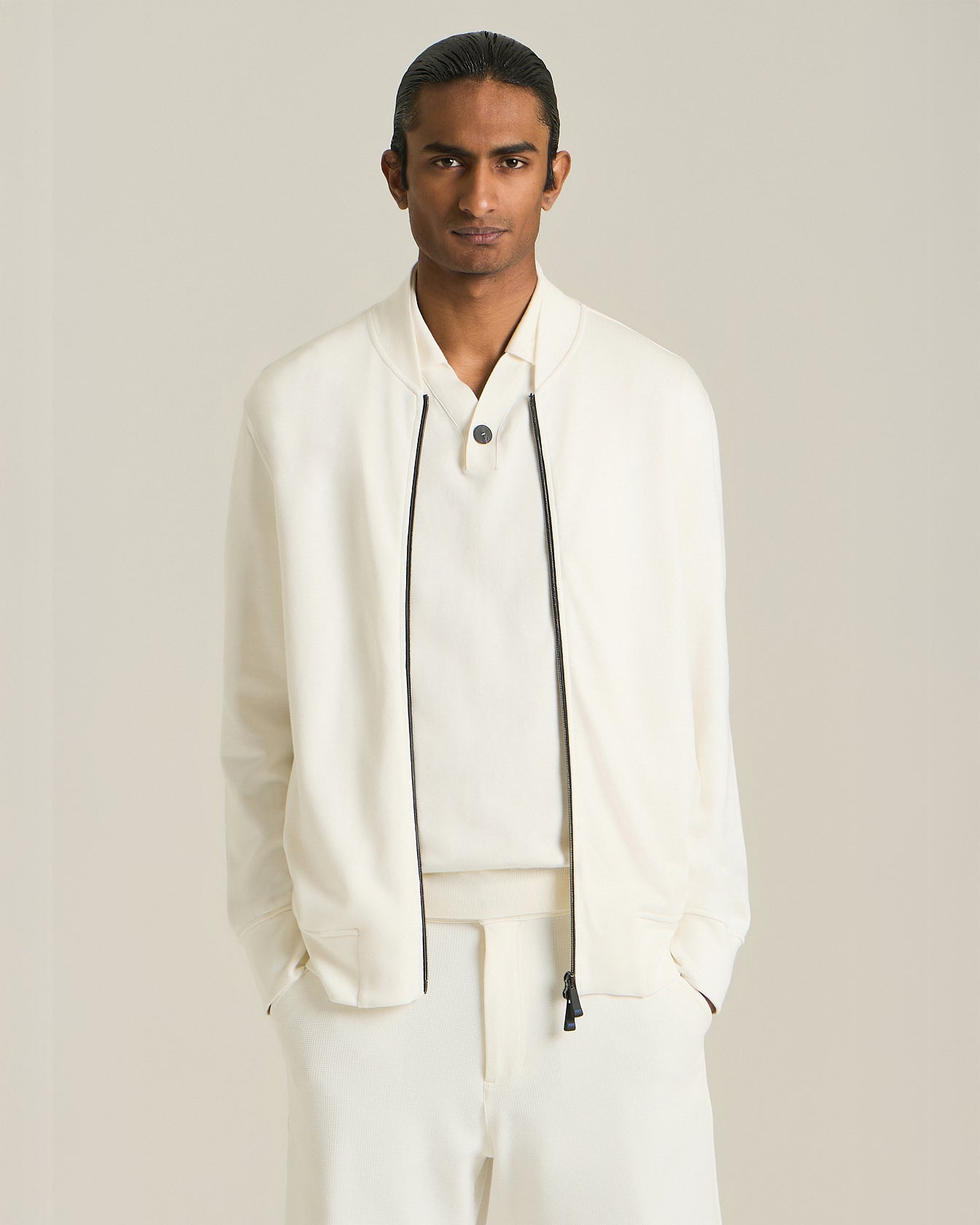 Kiton KNT Sweatshirt Zip Viskose Größe L